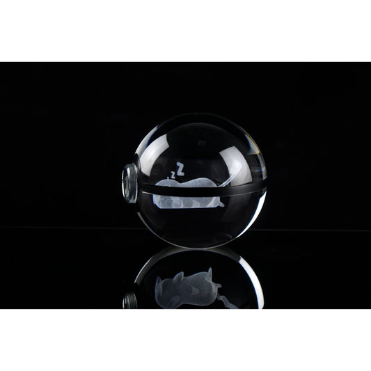Pokemon 3D Crystal Ball Pokeball Sleep Pikachu Night Light 8cm XL Size - NEXTLEVELUK
