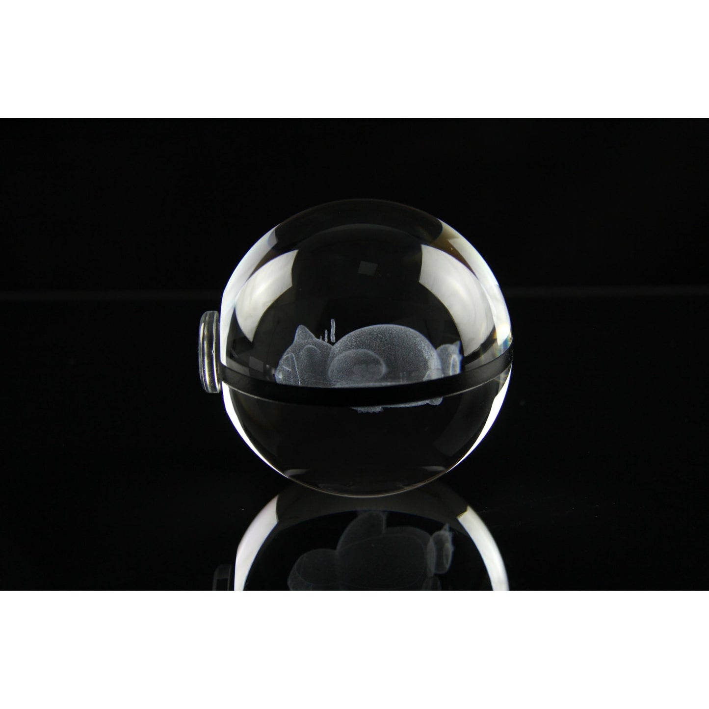 Pokemon 3D Crystal Ball Pokeball Sleep Snorlax Night Light 8cm XL Size - NEXTLEVELUK