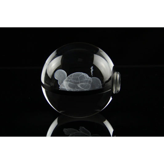 Pokemon 3D Crystal Ball Pokeball Sleep Squirtle Night Light 8cm XL Size - NEXTLEVELUK