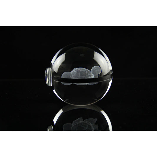Pokemon 3D Crystal Ball Pokeball Sleep Squirtle Night Light 8cm XL Size - NEXTLEVELUK