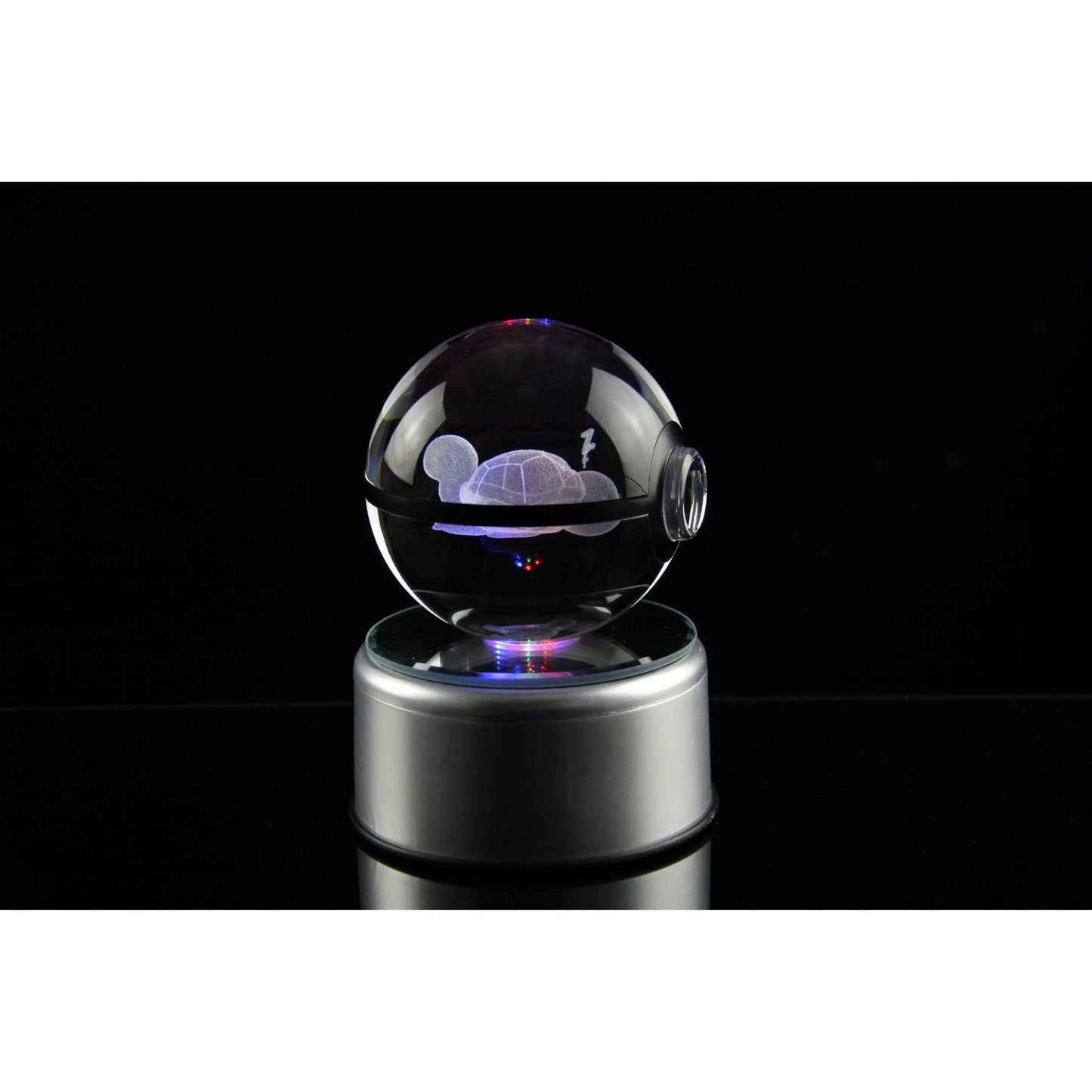 Pokemon 3D Crystal Ball Pokeball Sleep Squirtle Night Light 8cm XL Size - NEXTLEVELUK