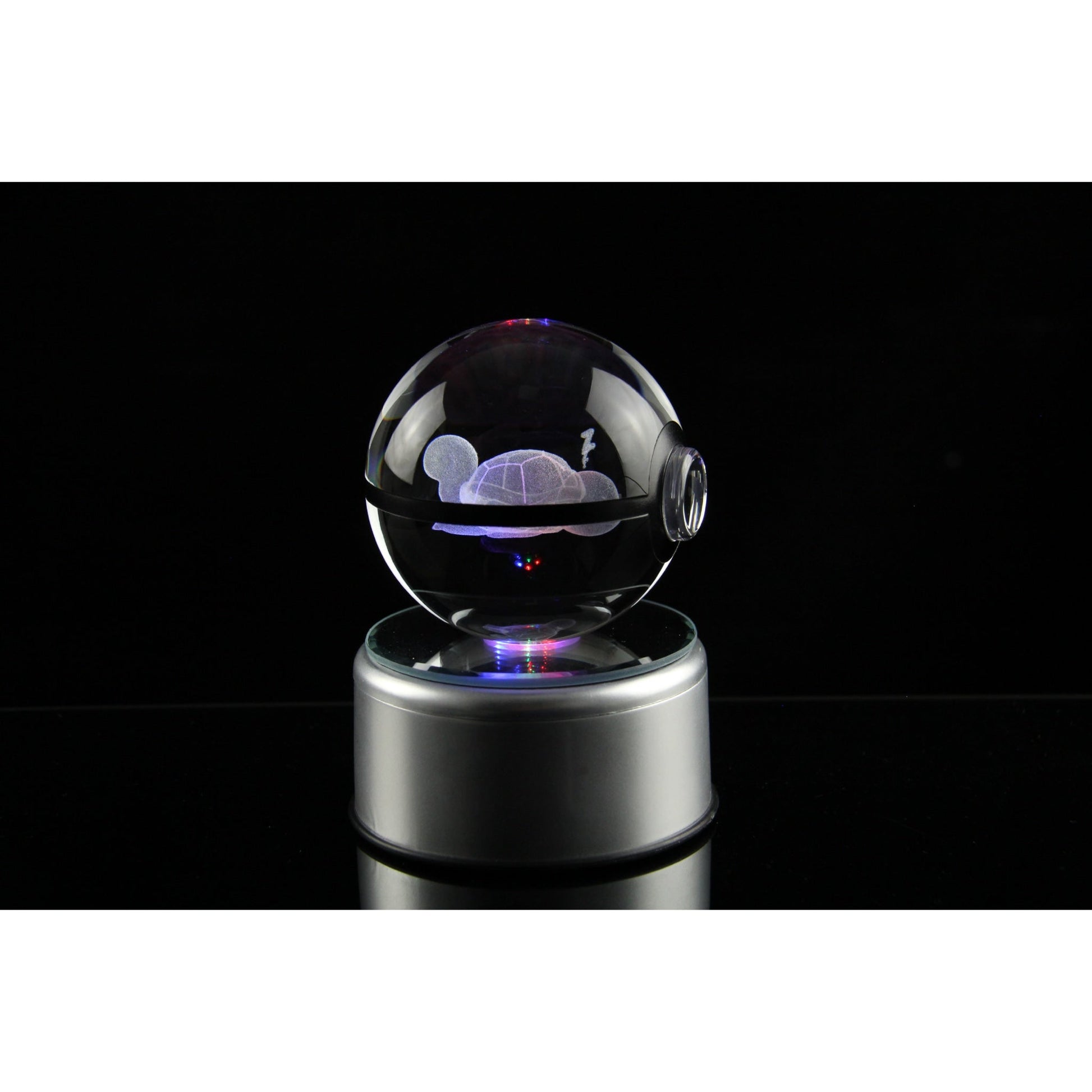 Pokemon 3D Crystal Ball Pokeball Sleep Squirtle Night Light 8cm XL Size - NEXTLEVELUK