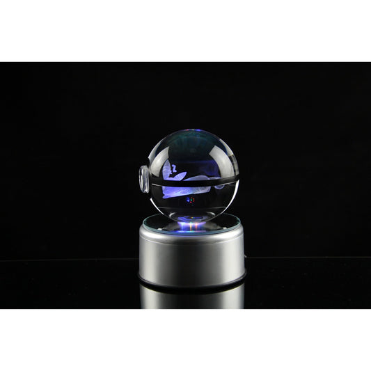 Pokemon 3D Crystal Ball Pokeball Sleep Umbreon Night Light 8cm XL Size - NEXTLEVELUK