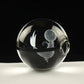 Pokemon 3D Crystal Ball Pokeball Snivy Night Light 8cm XL Size - NEXTLEVELUK
