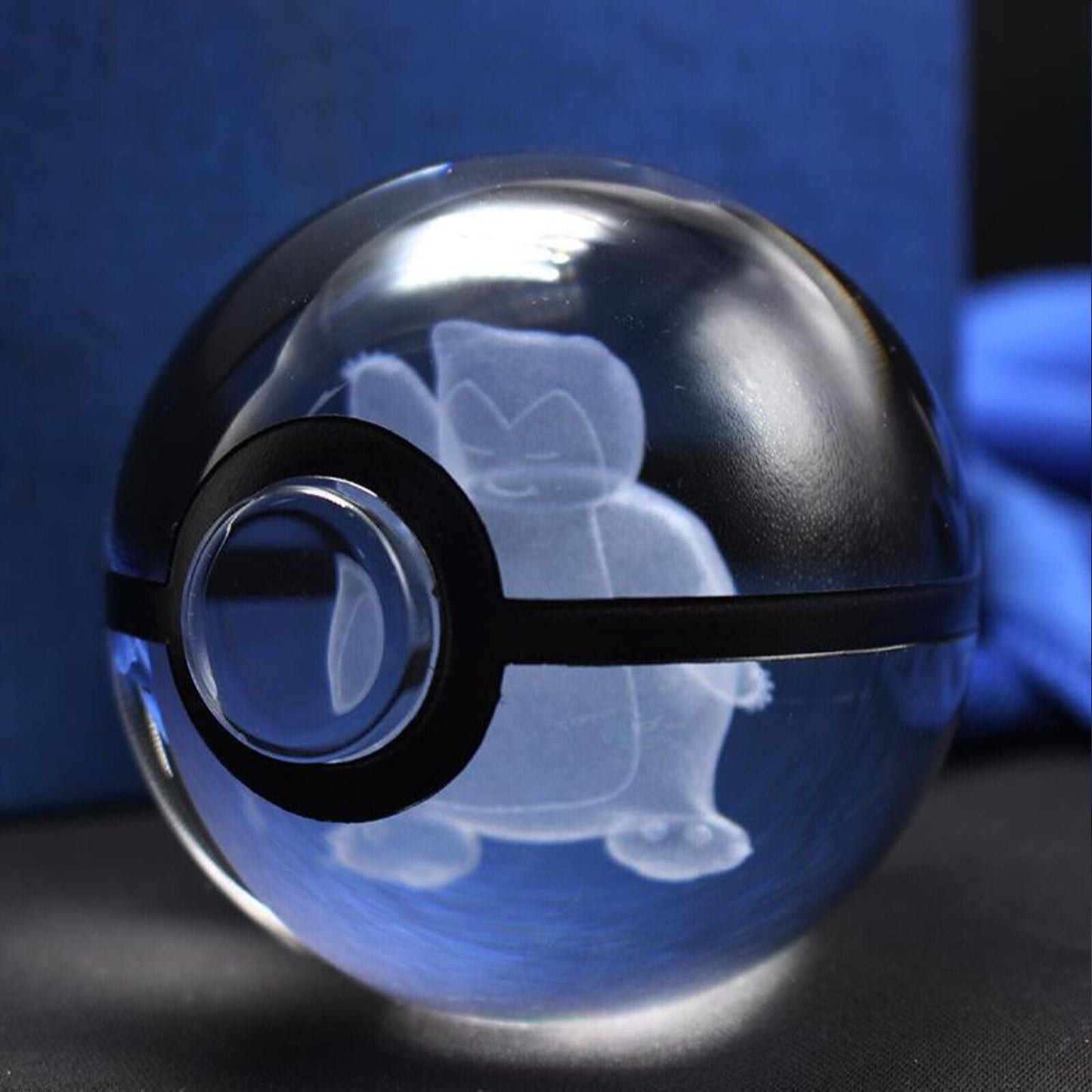 Pokemon 3D Crystal Ball Pokeball Snorlax Night Light 8cm XL Size - NEXTLEVELUK