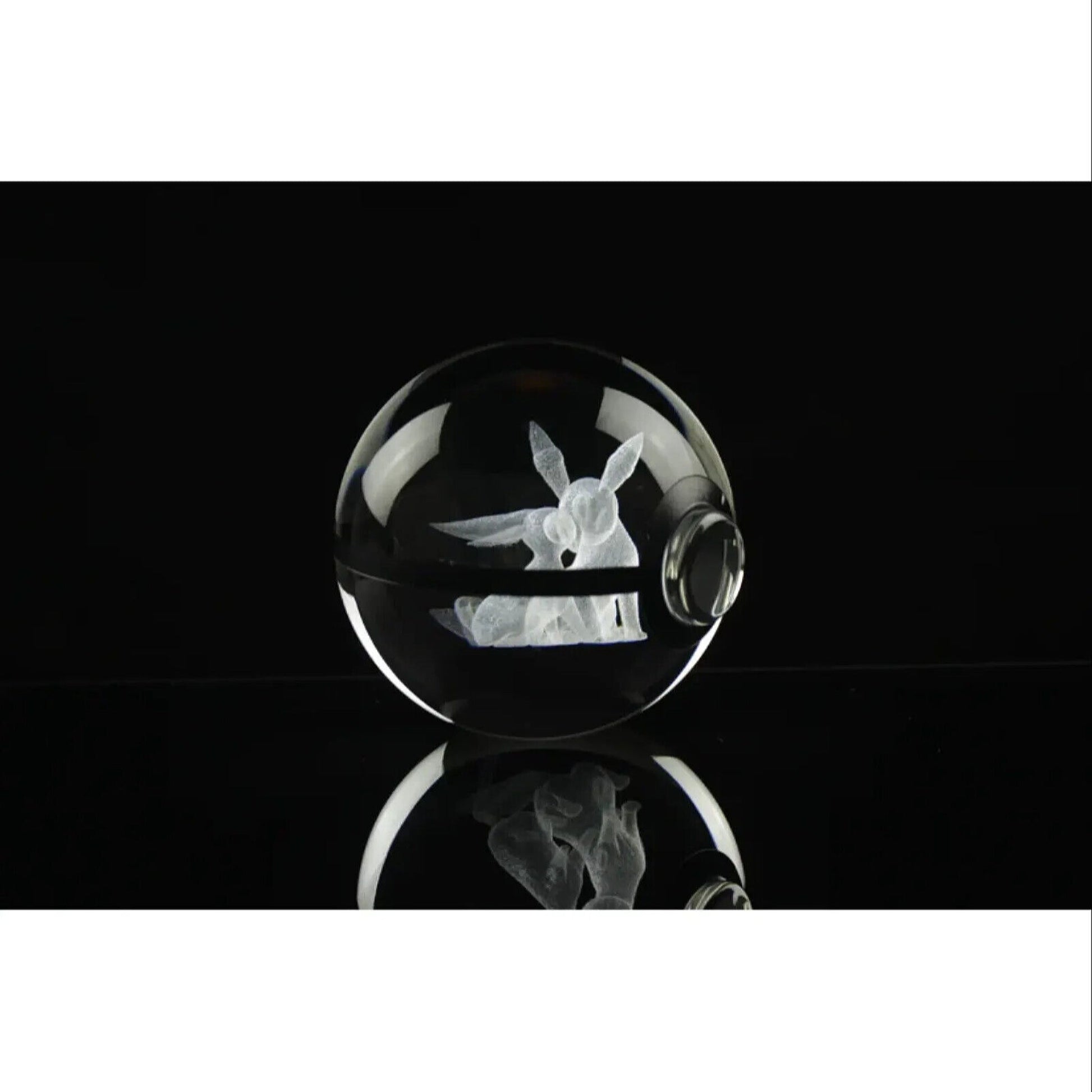 Pokemon 3D Crystal Ball Pokeball Umbreon and Espeon Night Light 8cm XL Size - NEXTLEVELUK