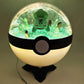 Pokemon Bulbasaur Light Up LED Crystal Terrarium Green/White Poke Ball Handmade - NEXTLEVELUK