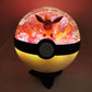 Pokemon Eevee Light Up LED Crystal Terrarium Dark Pink/White Poke Ball Handmade - NEXTLEVELUK