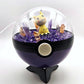 Pokemon Mimikyu Light Up LED Crystal Terrarium Purple/Purple Poke Ball Handmade - NEXTLEVELUK