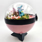 Pokemon Totodile Crystal Terrarium Lake Pink Poke Ball Handmade - NEXTLEVELUK