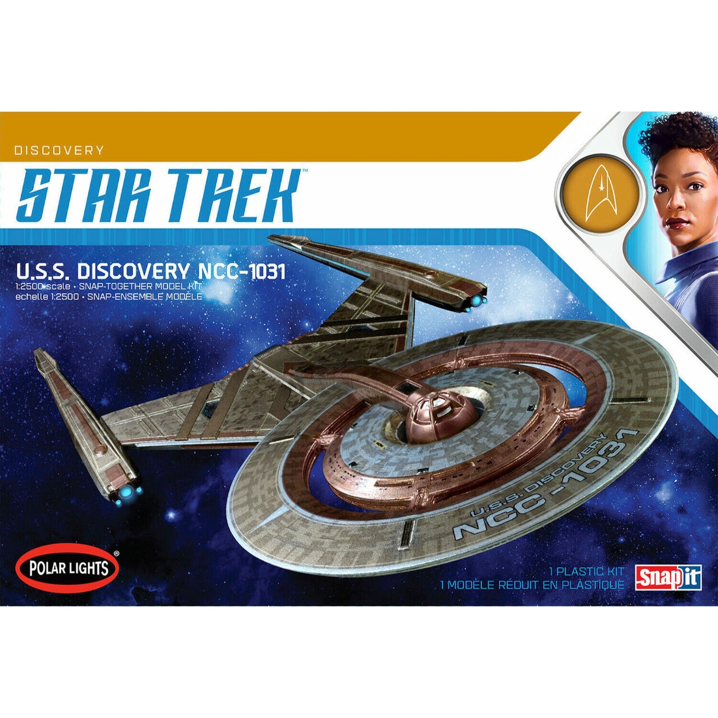 Polar Lights 1:2500 Star Trek Discovery  U.S.S. Discovery Model Kit POL961