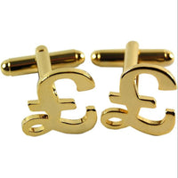 Bomb Giftware Pound Sign Gold Effect Cufflinks DAMAGED BOX