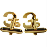 Bomb Giftware Pound Sign Gold Effect Cufflinks DAMAGED BOX