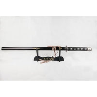 Kill Bill Bride Hattori Hanzo Straight Metal Katana Sword With Stand