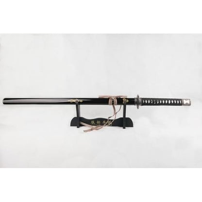 Kill Bill Bride Hattori Hanzo Straight Metal Katana Sword With Stand