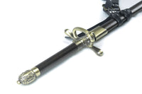 Game Of Thrones Arya's Needle Metal Sword With Plaque And Scabbard