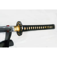Shogun’s Red Rage Katana with 1095 Clay Tempered Makuri Lamination Metal Sword