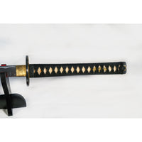Shogun’s Red Rage Katana with 1095 Clay Tempered Makuri Lamination Metal Sword