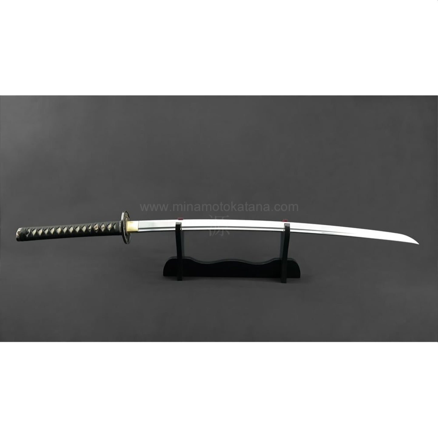 Deluxe Warrior's Rage (Black) Hand Forged In Clay Tempered 1060 Metal Katana Sword