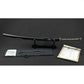 Deluxe Warrior's Rage (Black) Hand Forged In Clay Tempered 1060 Metal Katana Sword