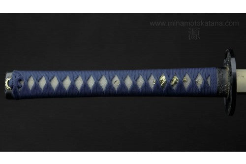 Deluxe Warrior's Rage (Blue) Hand Forged In Clay Tempered 1060 Metal Katana