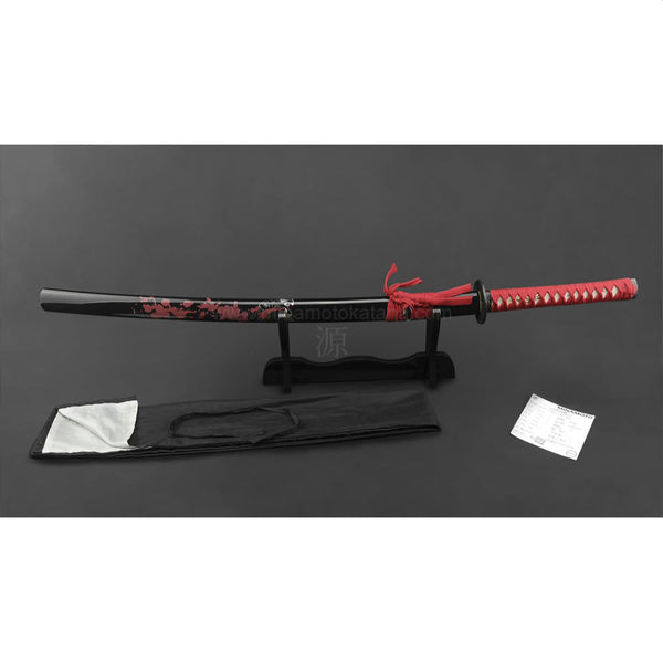 Deluxe Suteta Ken Clay Tempered Hand Forged Metal Katana Sword