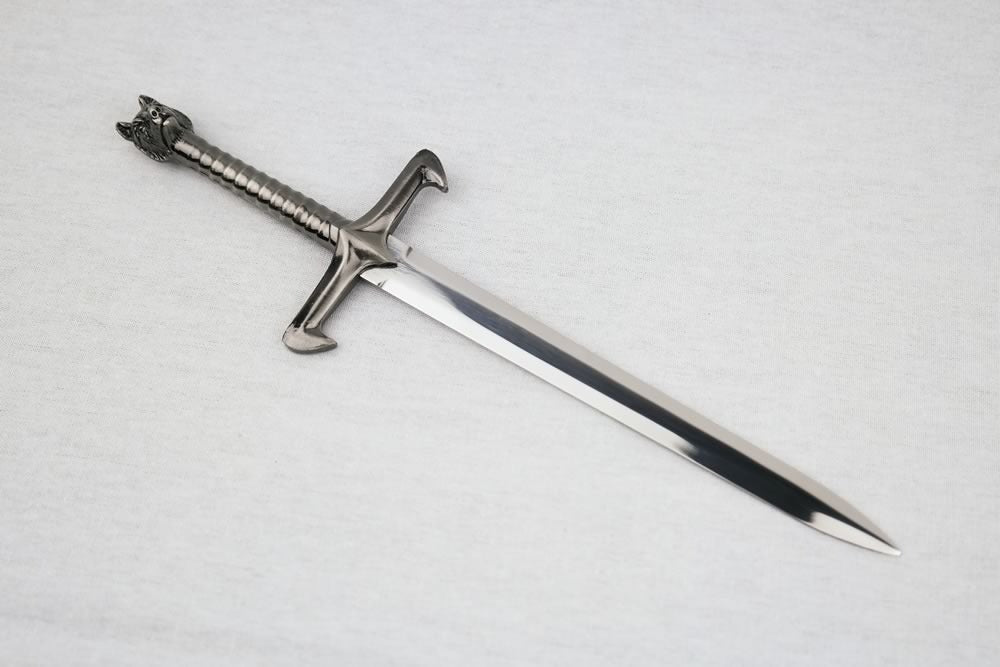 Game of Thrones Jon Snow Direwolf Sword Metal Letter Opener
