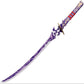 Genshin Impact Raiden Shogun Baal Wooden Cosplay Sword