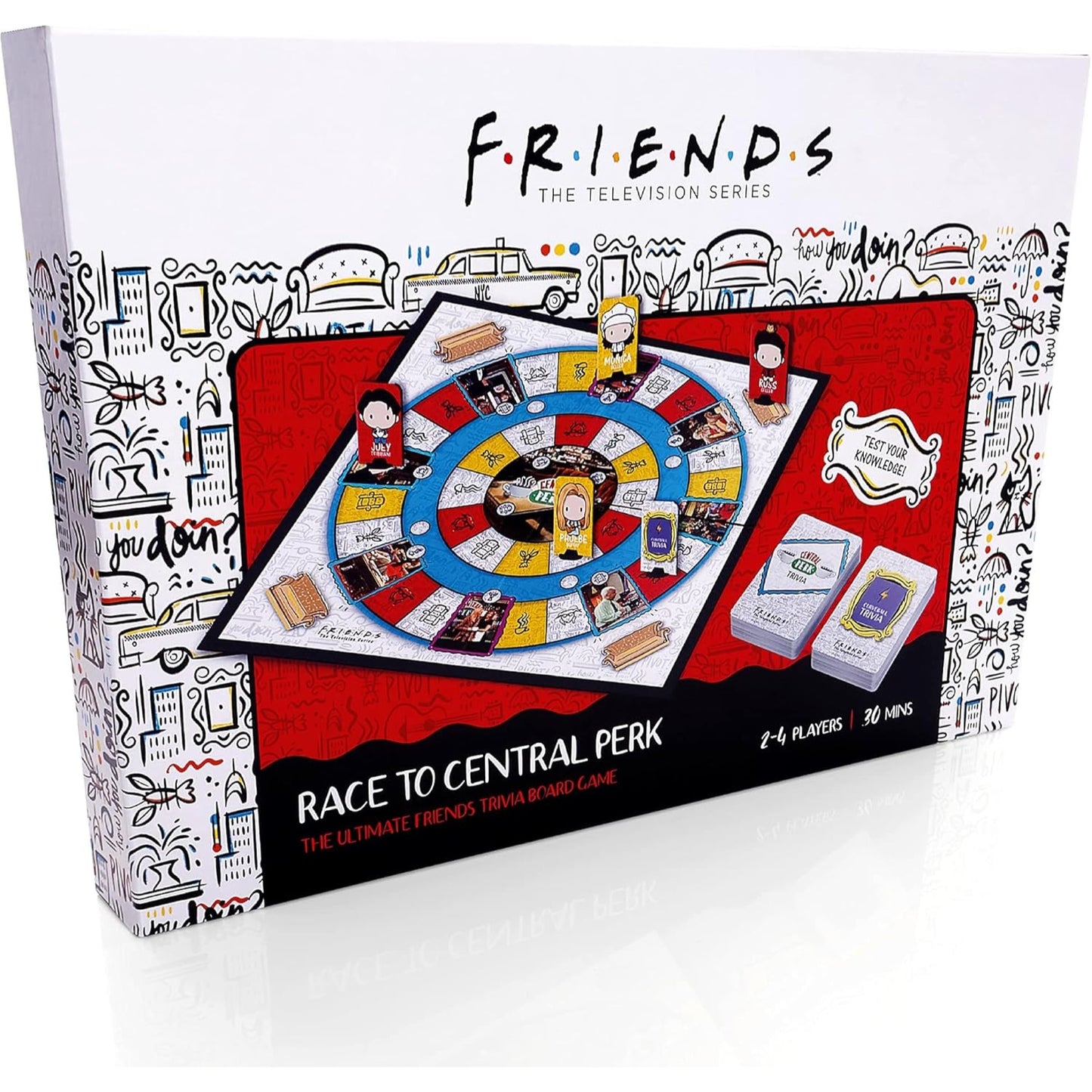 FRIENDS Race To Central Perk Trivia Card & Board Game