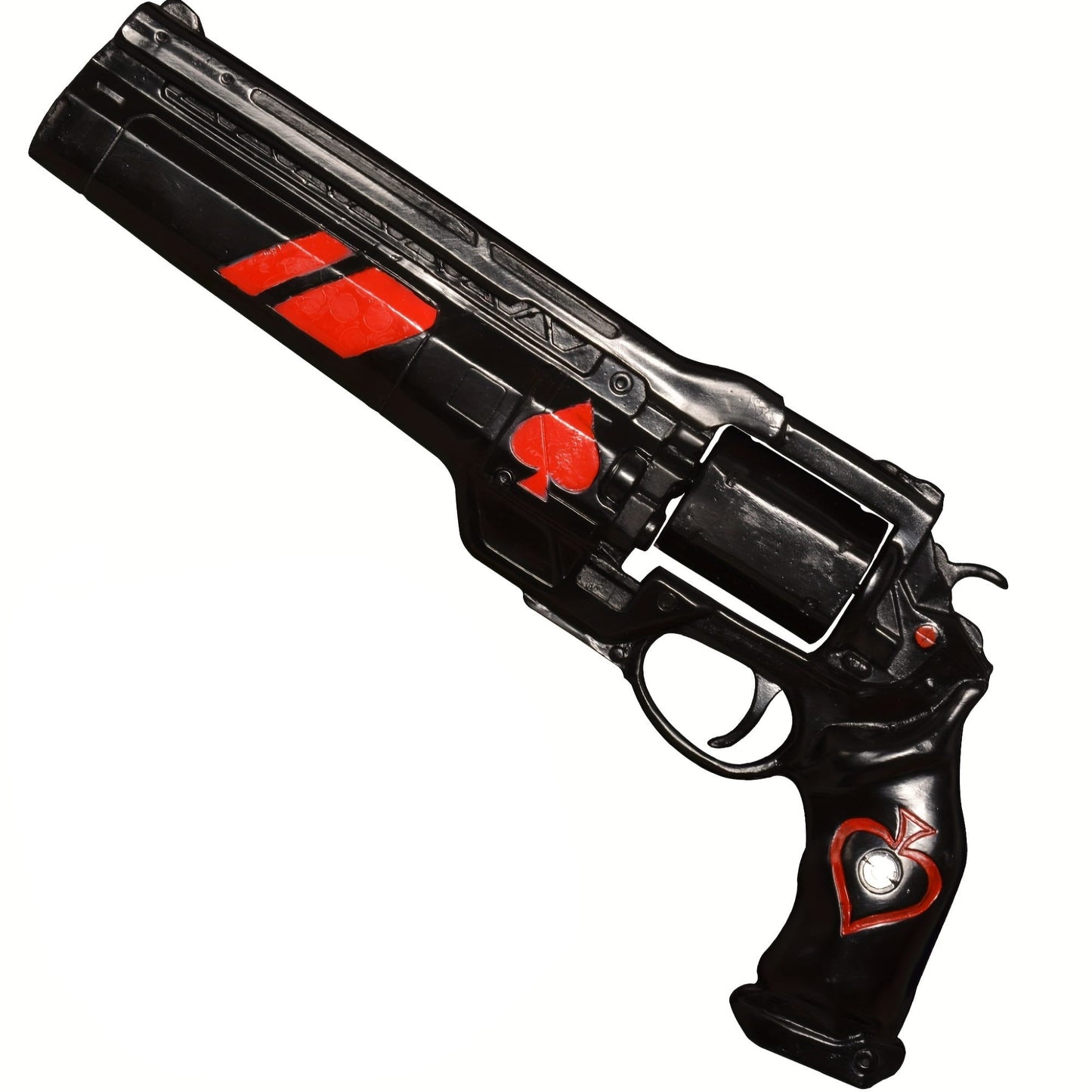 Ace of Spades Red Resin Gun Replica DAMAGED