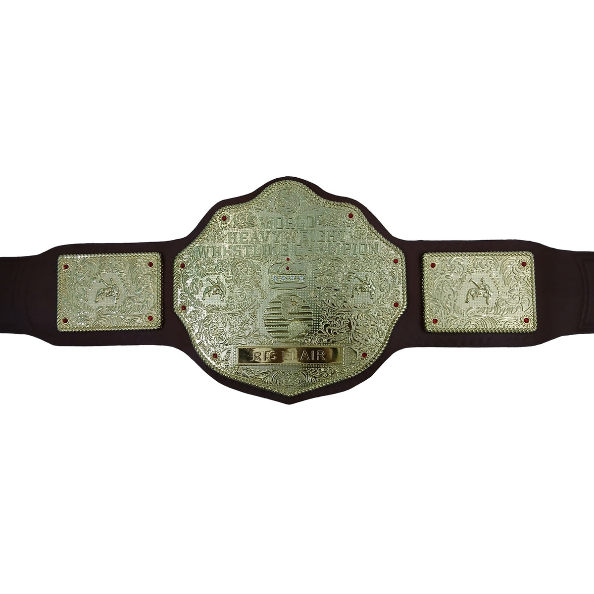 Ric Flair World Heavyweight Championship Replica Belt 6MM Diecast Plate
