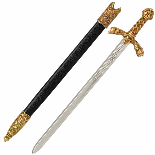 Richard the Lionheart Sword Letter Opener with Scabbard Denix Replica G3032F