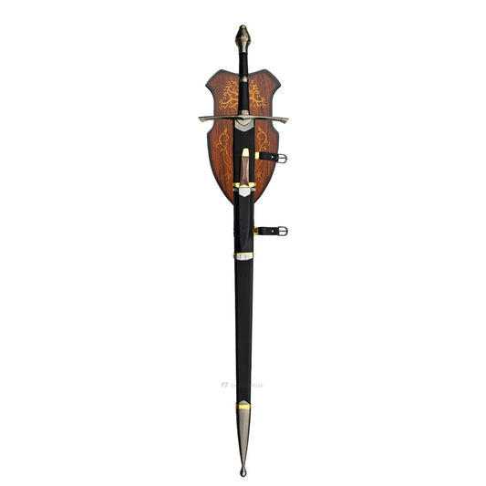 Lord of the Rings Sword Aragorn Strider's Ranger Sword With Sheath & Plaque