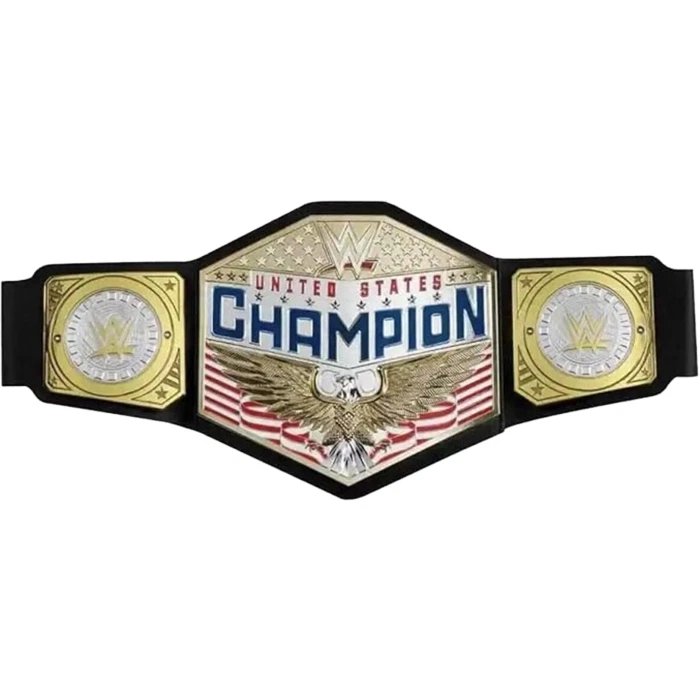 WWE United States Championship Replica Title Belt 6MM Diecast Plate CLEARANCE
