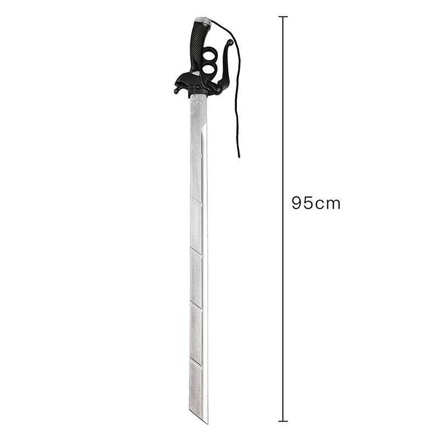 Attack on Titan Eren Yeager's Silver Foam Swords 2 Pack Set Cosplay Props