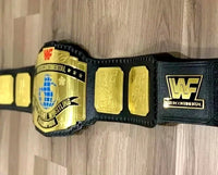 WWE Black Intercontinental Championship Replica Wrestling Title Belt 4MM Brass Plate