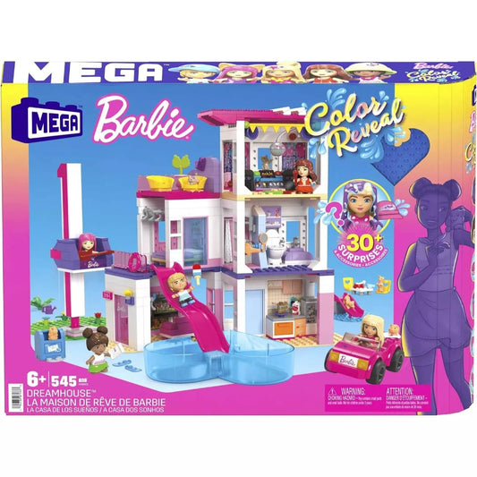 Mega Barbie Colour Reveal Dreamhouse Building Set