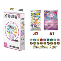 Pokemon Simplified Chinese Terastal Gathering Prismatic Evolutions Coin Set Blind Box