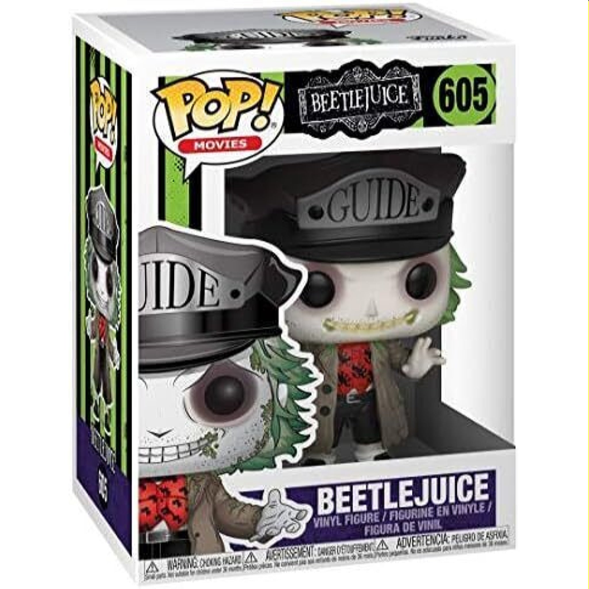 Beetlejuice with Guide Hat Funko Pop! Movies Vinyl Figure DAMAGED BOX