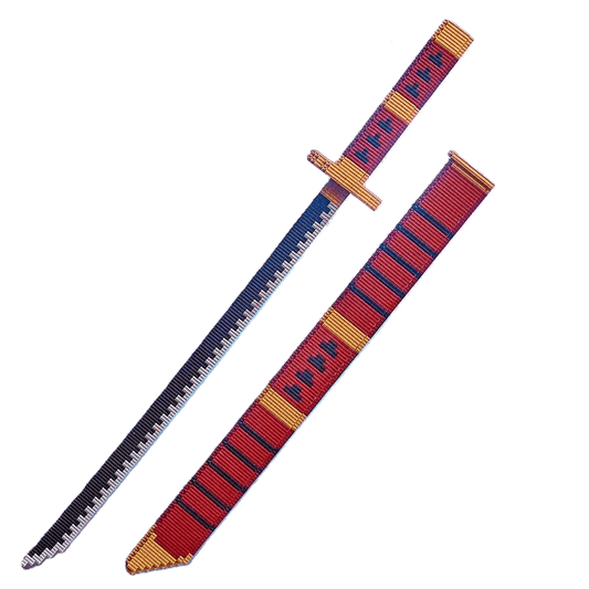 Sandai Kitetsu Sword One Piece Building Blocks Anime Weapon with Scabbard and Stand - NEXTLEVELUK