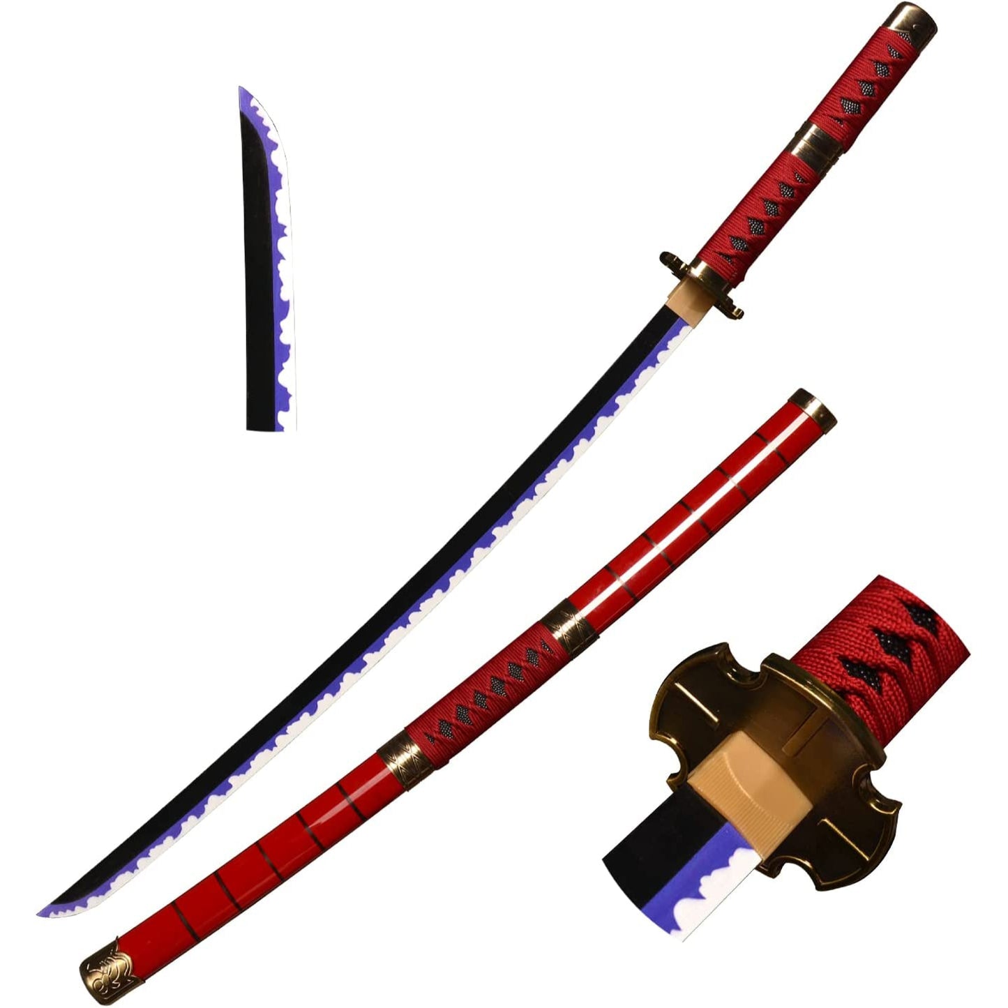 One Piece Roronoa Zoro Sandai Kitetsu Katana Wooden Cosplay Sword