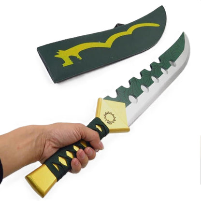 Seven Deadly Sins Meliodas Demon Sword Lostvayne Wooden Cosplay Prop Replica - NEXTLEVELUK