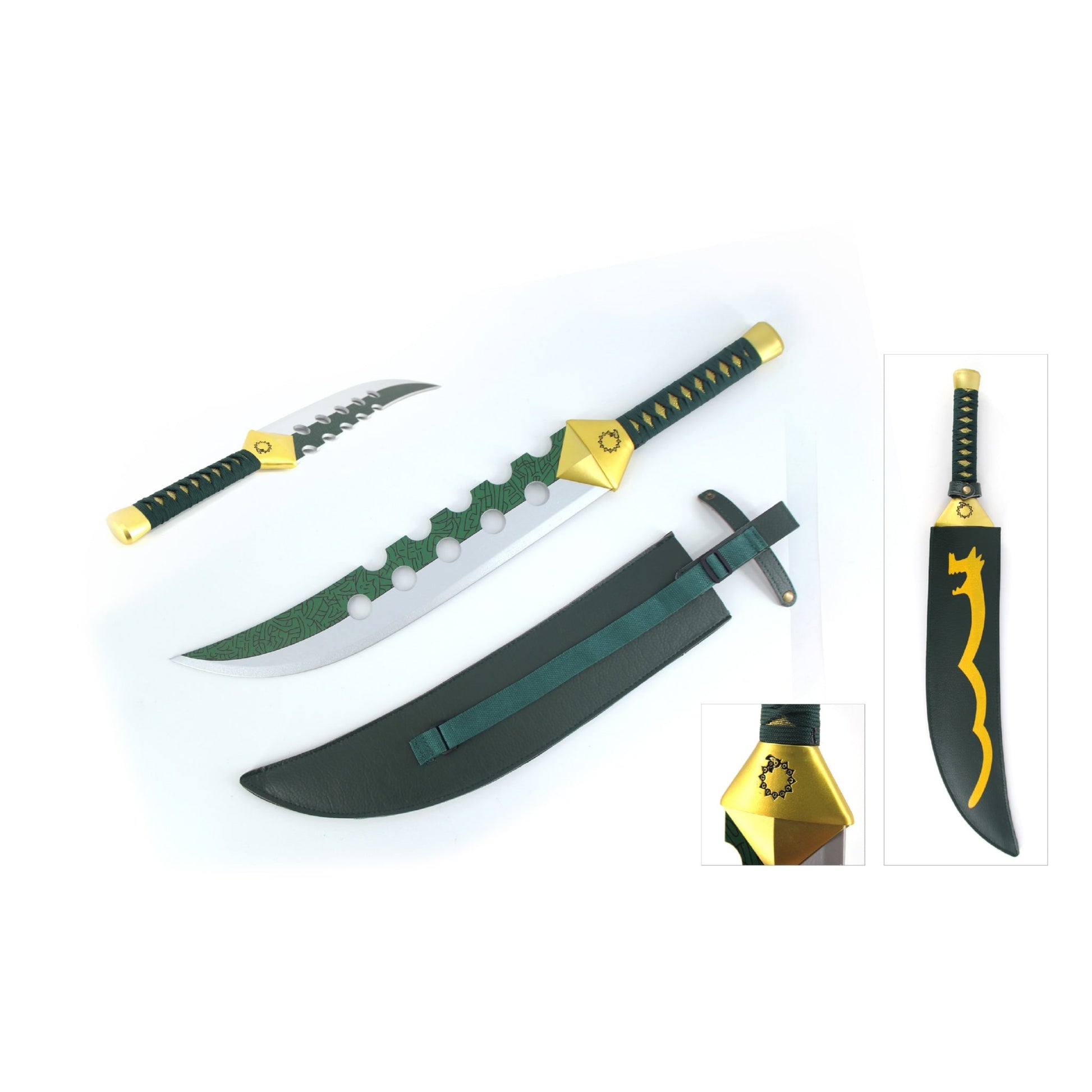 Seven Deadly Sins Meliodas Demon Sword Lostvayne Wooden Cosplay Prop Replica - NEXTLEVELUK