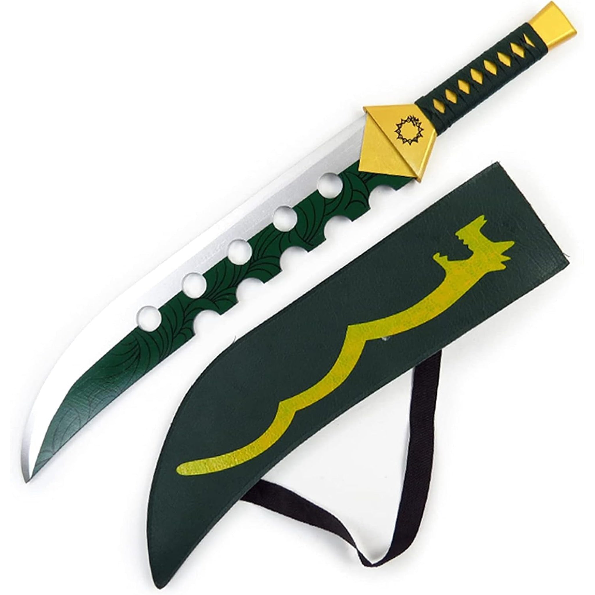 Seven Deadly Sins Meliodas Demon Sword Lostvayne Wooden Cosplay Prop ...