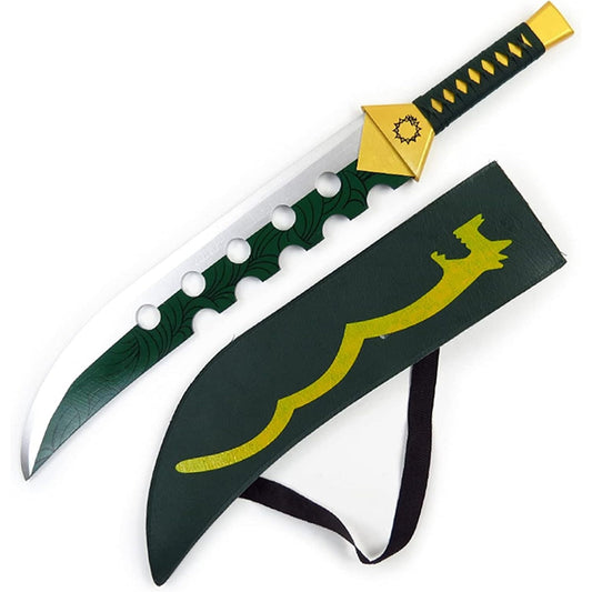 Seven Deadly Sins Meliodas Demon Sword Lostvayne Wooden Cosplay Prop Replica - NEXTLEVELUK