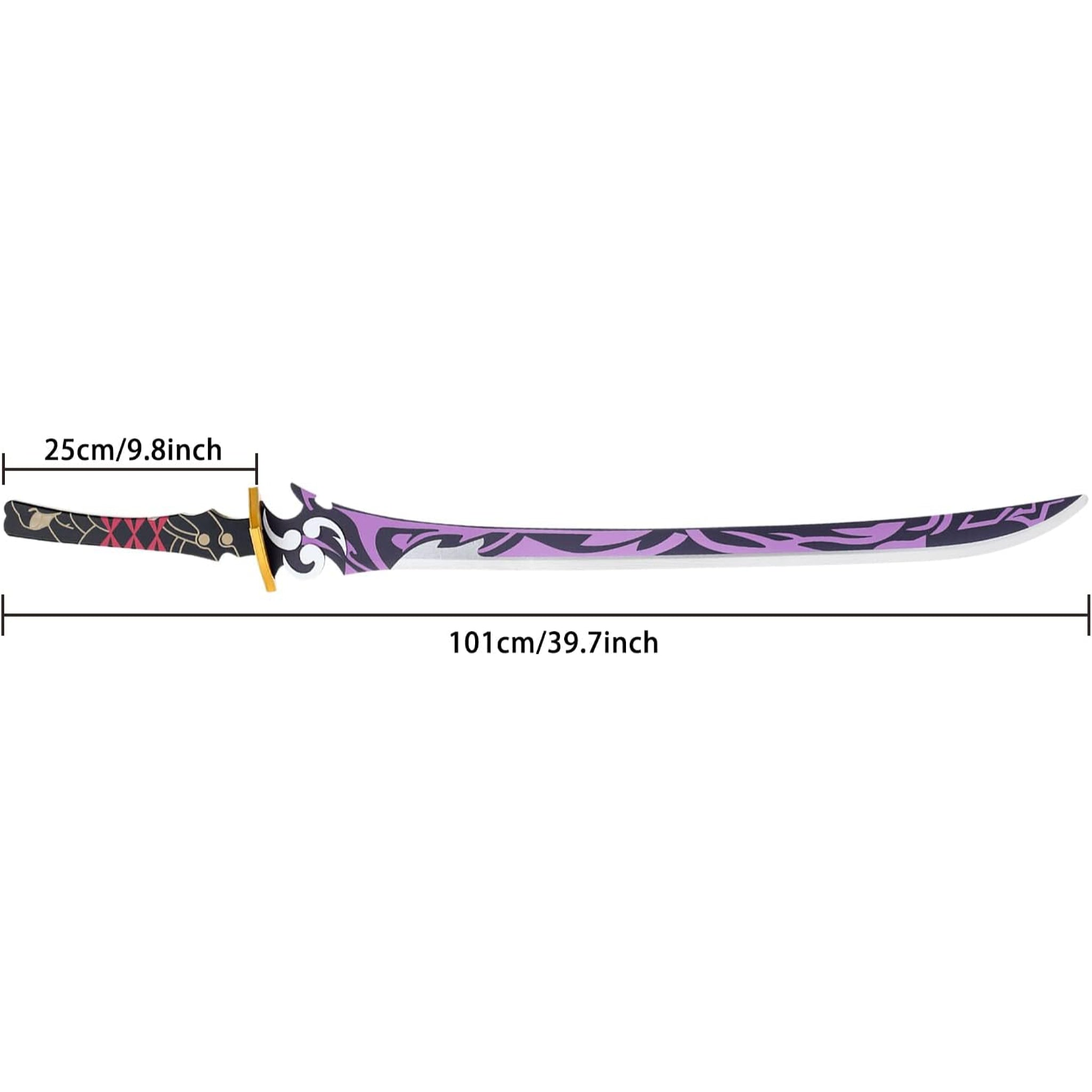 Genshin Impact Ei Raiden Shogun's Musou Isshin V.2 Wooden Cosplay Sword