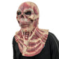 Skeleton Flesh Latex Mask Halloween Cosplay Fancy Dress Horror - NEXTLEVELUK