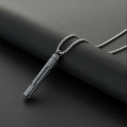 Lightsaber Hilt Stainless Steel Necklace