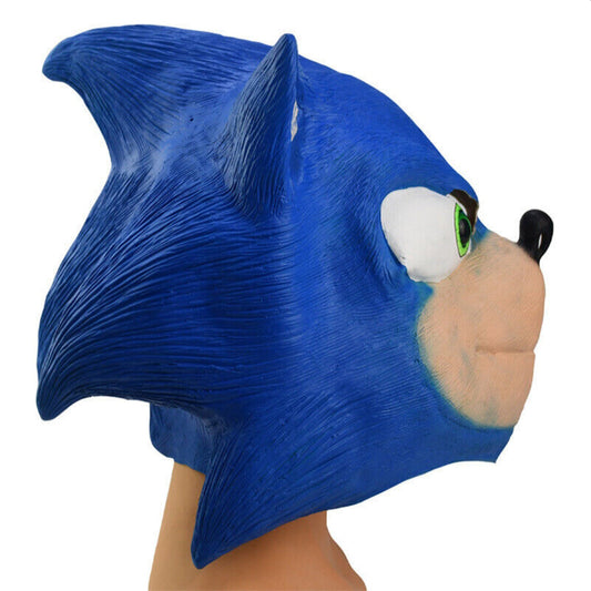 Sonic the Hedgehog Latex Mask for Halloween, Cosplay & Fancy Dress - NEXTLEVELUK