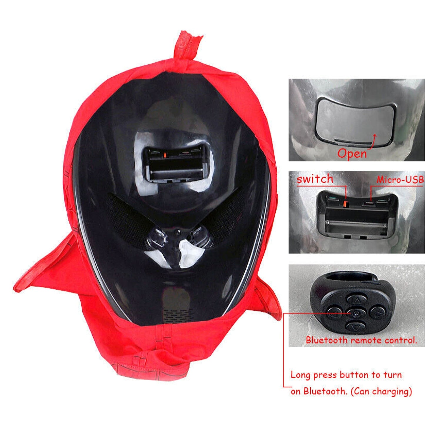 Spider - man Interactive Mask with Remote Control Movable Light Up Eyes Spiderman - NEXTLEVELUK